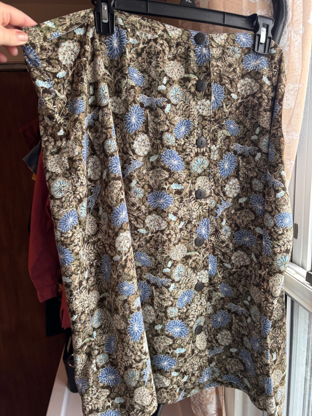 EUC Vintage CJ Banks Floral A-Line Skirt | Women’s Plus 2X